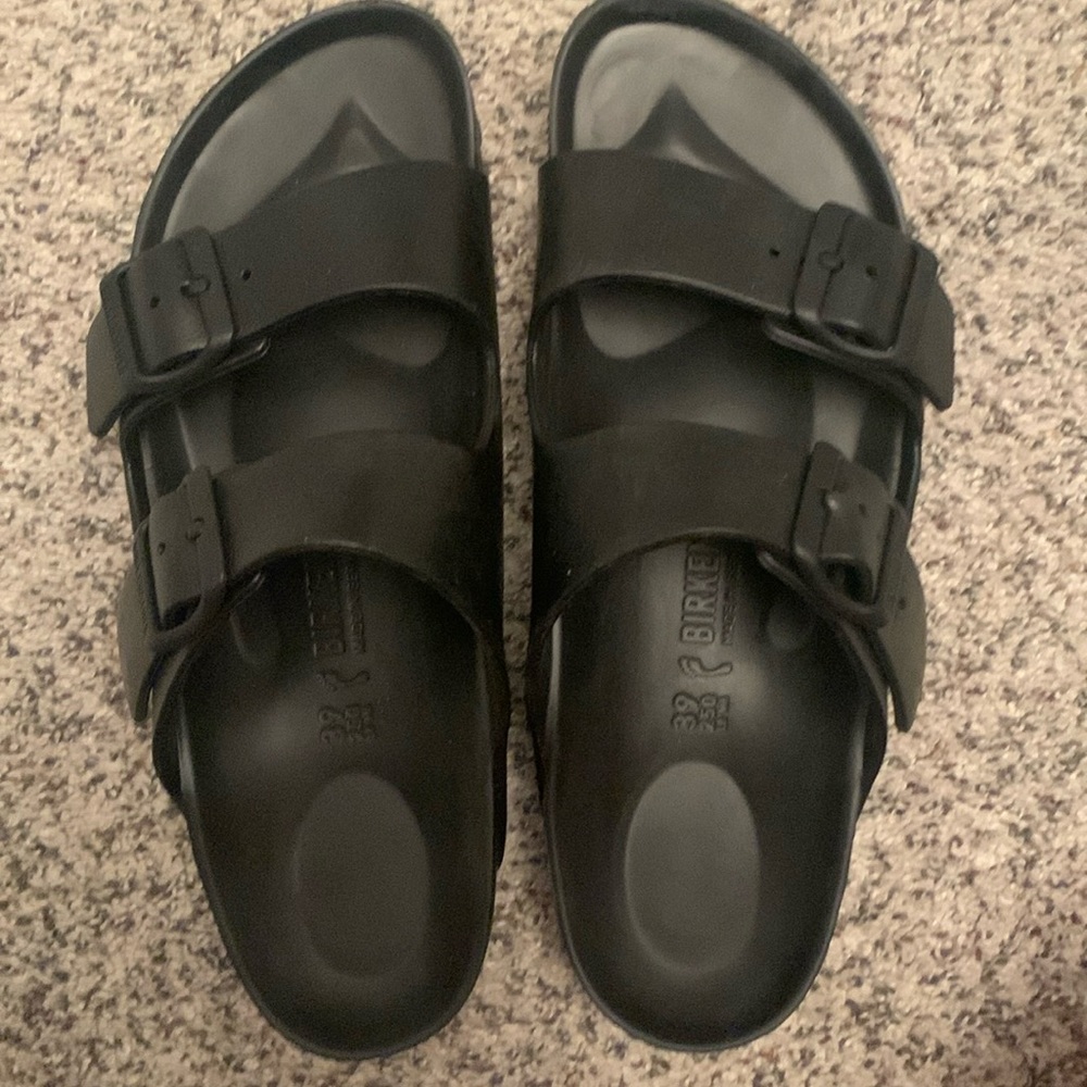Beautiful Black Birkenstock slide sandals